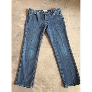 Liz Claiborne Petite Classic‎ Straight Leg Jeans Medium Wash Blue Denim Size 10P